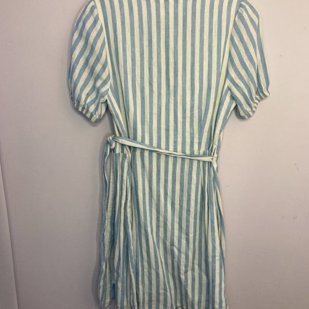 Everly Linen Blend Wrap Dress, NWT, Size M - Picture 11 of 12